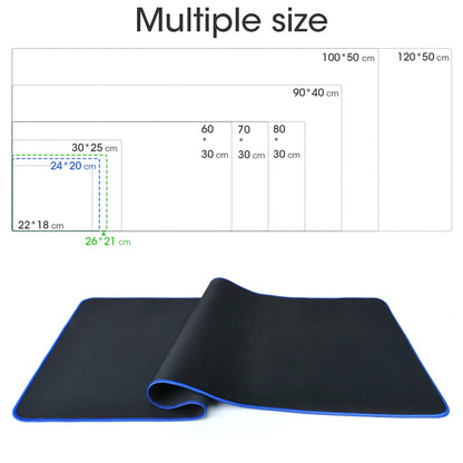 Large Waterproof Gaming Mouse Pad – Anti-Slip Natural Rubber Desk Mat with Locking Edge, Multi-Size PC Keyboard & Mouse Mat for Gaming & Office