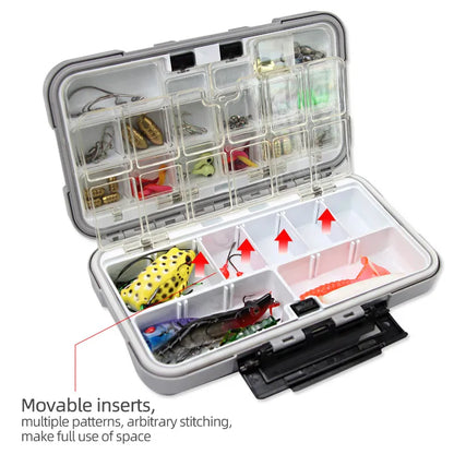 Waterproof Fishing Tackle Box: Tool Storage Container for Fishing Accessories - Fish Hook, Lure, and Bait Organizer for Carp Fishing