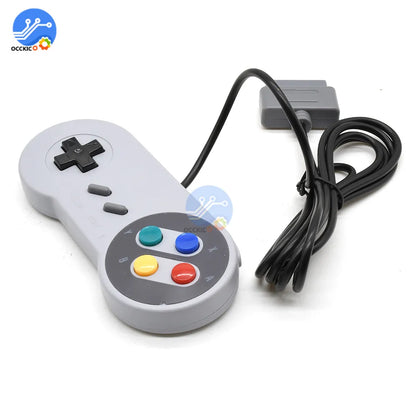 16-Bit SNES Game Controller – ABS Joystick Gamepad for Super Nintendo System Retro Console Gaming