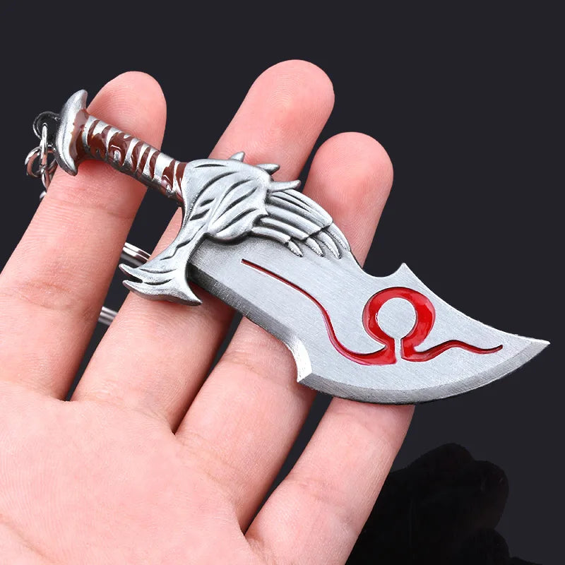 God of War 4 Kratos Sword Keychain – Pendant Keyring Jewelry for Men & Women, Car Key Accessory