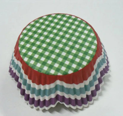 100PCS Animal Print & Pink Heart Cupcake Liners – Zebra, Leopard & Cow Pattern Muffin Baking Cups for Weddings & Parties