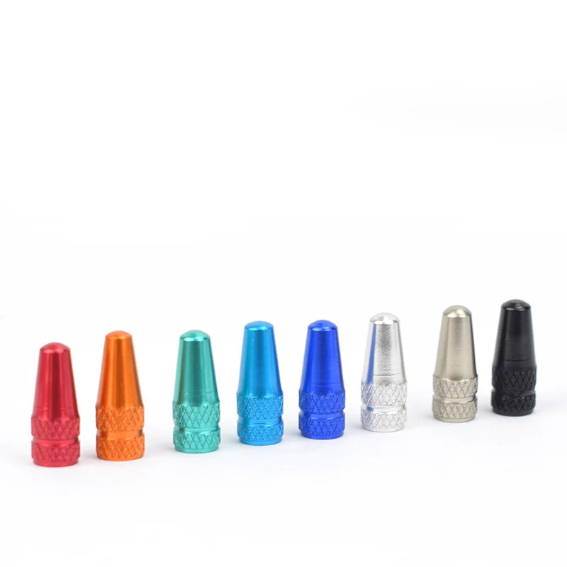 4/8PCS Aluminum Alloy Bicycle Tire Valve Caps – Dustproof Presta Valve Protectors for MTB & Road Bikes