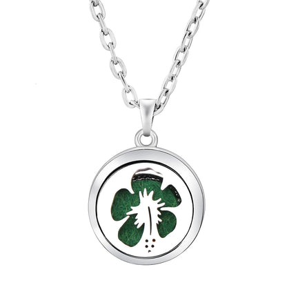 Stainless Steel Tree of Life Aromatherapy Necklace – Essential Oil Diffuser Pendant for Women