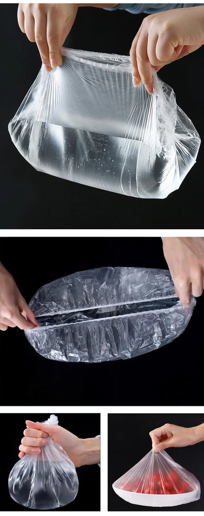 Reusable Elastic Food Covers – Durable Plastic Wrap Lids for Bowls, Plates & Kitchen Food Storage