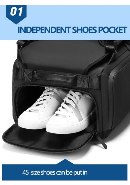 Men’s Sport Gym Bag – Multi-Functional Travel, Fitness & Outdoor Duffle with Dry/Wet Compartments