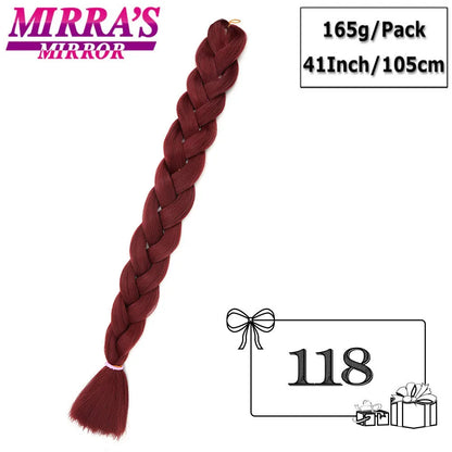41" Jumbo Braiding Hair Extensions – Purple, Pink & Blue Ombre Synthetic Hair for Box Braids, Wholesale Support