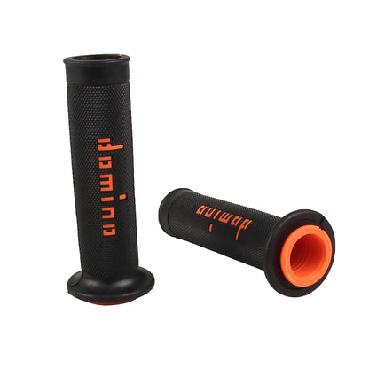 7/8" (22/24mm) Gel Rubber Domino Motorcycle Handlebar Grips — Universal for KTM Yamaha Pit Bike Motocross (9 Colors)