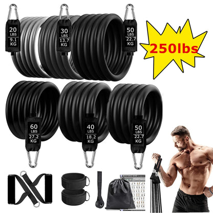 300lb Booty Resistance Band Set – Elastic Workout Harness for Home, Gym, Training & Dumbbell Exercises