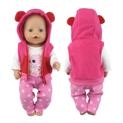 2023 New Doll Outfit Set – Cute Jumpers & Rompers for 17-Inch / 43cm Baby Reborn Dolls