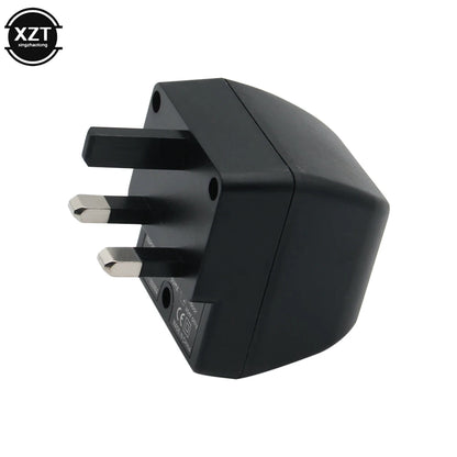 AC to 12V DC Car Socket Adapter - US/UK Plug Power Converter for Automotive Electronic Devices