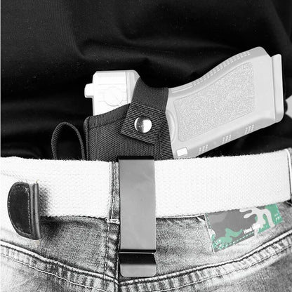 Tactical Universal Gun Holster - Left/Right Hand Waist Concealed Carry for Glock 17/19, Beretta M9, 1911, P226, 9mm Mag Pouch