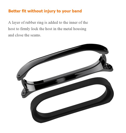 Leather Strap for Xiaomi Mi Band - Stylish Replacement Wristband for Mi Band 10/9/8/7/6/5 Mijobs Design