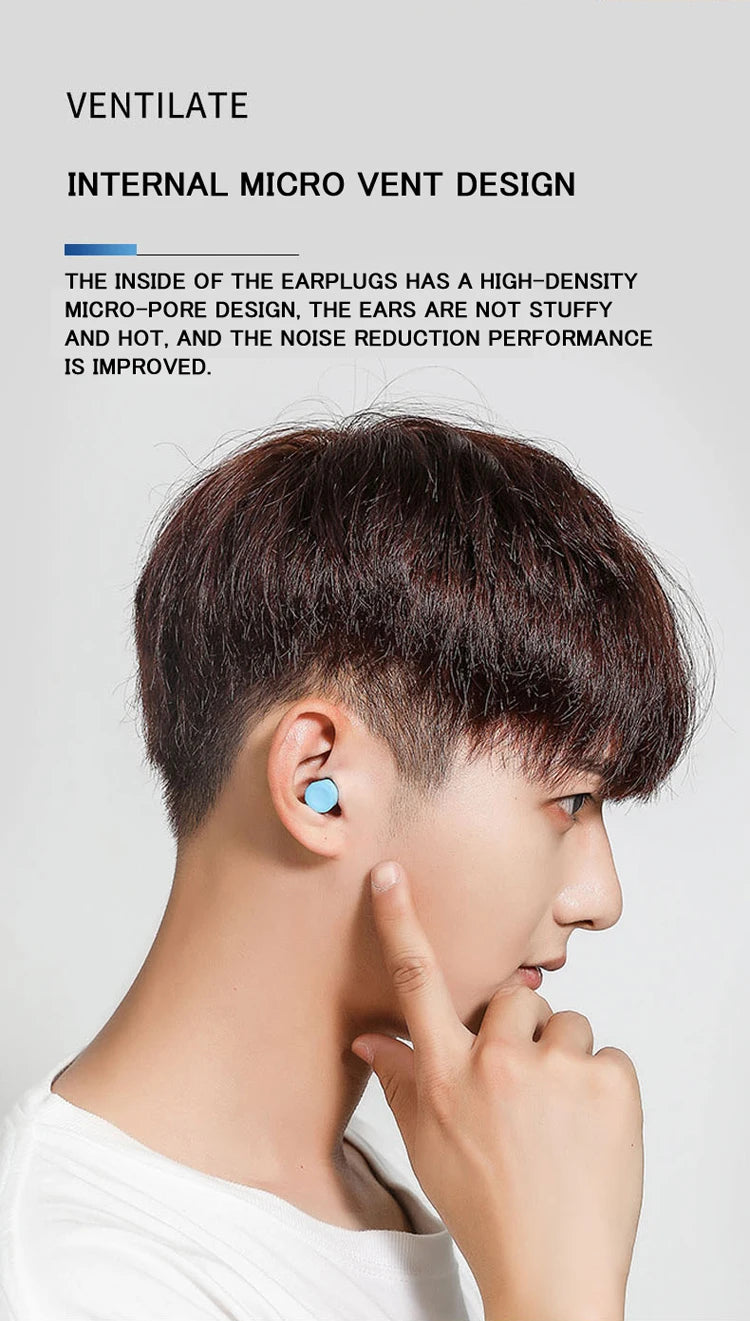 Foam Ear Plugs for Sleep – Noise Reduction, Music Cancelling, Anti-Noise Insulation Earplugs