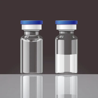 100pcs Glass Vials with Rubber Stopper & Flip-Off Caps – 2ml, 3ml, 5ml, 10ml Aluminum Bottles