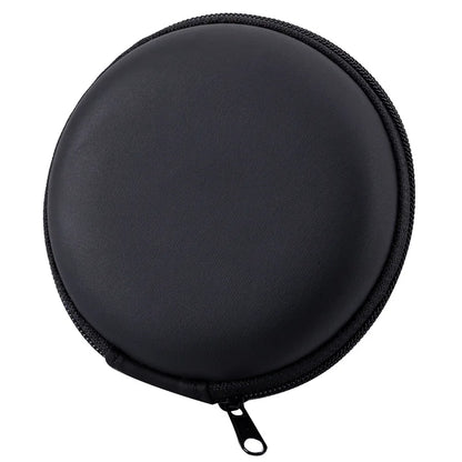 PU Mini Earphone Storage Case – Hard Carrying Bag for Earphones, Headphones, Earbuds, Memory Cards, and USB Cables – Compact and Durable