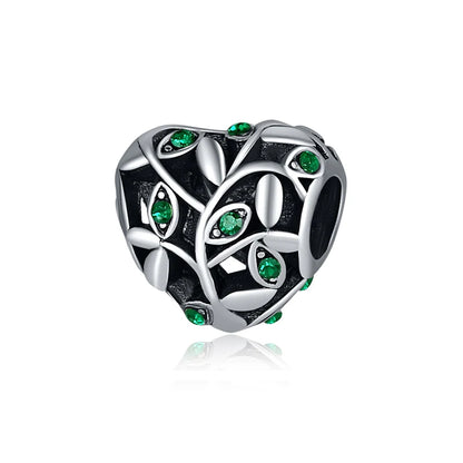 Original Alloy Bead Family Love Heart Pendant Charm - Mom & Dad DIY Jewelry for Pan Bracelets & Necklaces