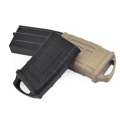 Tactical M4/M16 Fast Magazine Rubber Holster - 5.56 Mag Bag Sleeve Slip Cover for Gun Airsoft Cartridge, Hunting Accessories