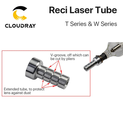Cloudray CO2 Laser Tube - 90W-100W Reci W2 T2 Laser Engraving Cutting Machine Replacement Tube
