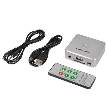 USB Audio Capture Recorder – Cassette & Turntable to MP3 Converter Box, Music Digitizer Adapter