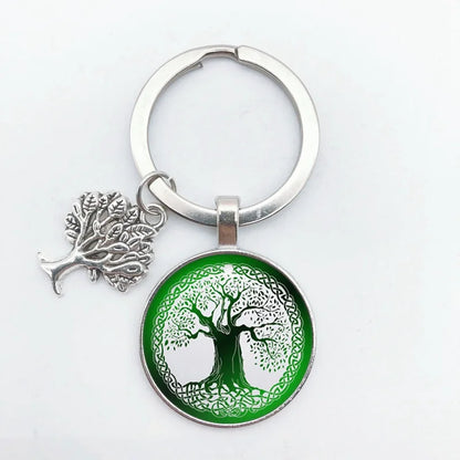 Tree of Life Keychain – Vintage Handmade Fashion Key Ring Jewelry Gift for Men & Women Party & Everyday Use Accessories