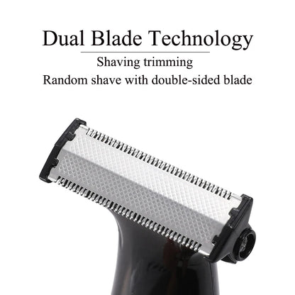 HTC Black Friday Cyber Monday Deals 2022 – Hybrid Electric Face & Body Trimmer for Men, Pubic Hair Shaver