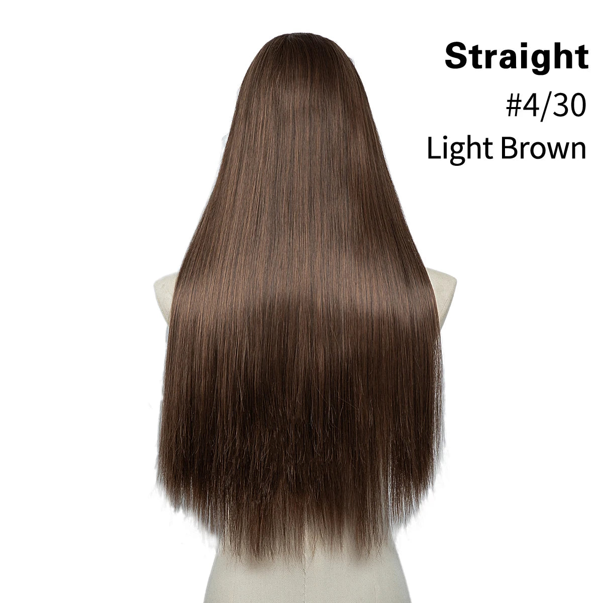 Synthetic U-Part Clip-in Hair Extensions – Long, Straight, Thick Blonde Hairpieces (16, 20, 24 Inch)