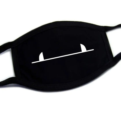 Kawaii Anime Expression Cotton Face Mask – Breathable Smile Mouth Muffle for Unisex Korean Style