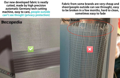 Decopedia Custom Made Zebra Blinds – Motorized Roller Blackout Day & Night Window Blinds for Sliding Doors