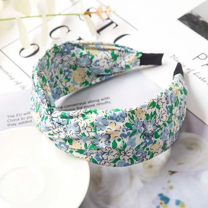 Fashion Leopard Print Headband — Wide Cross Elastic Bow Hairband for Women & Girls Hair Accessories