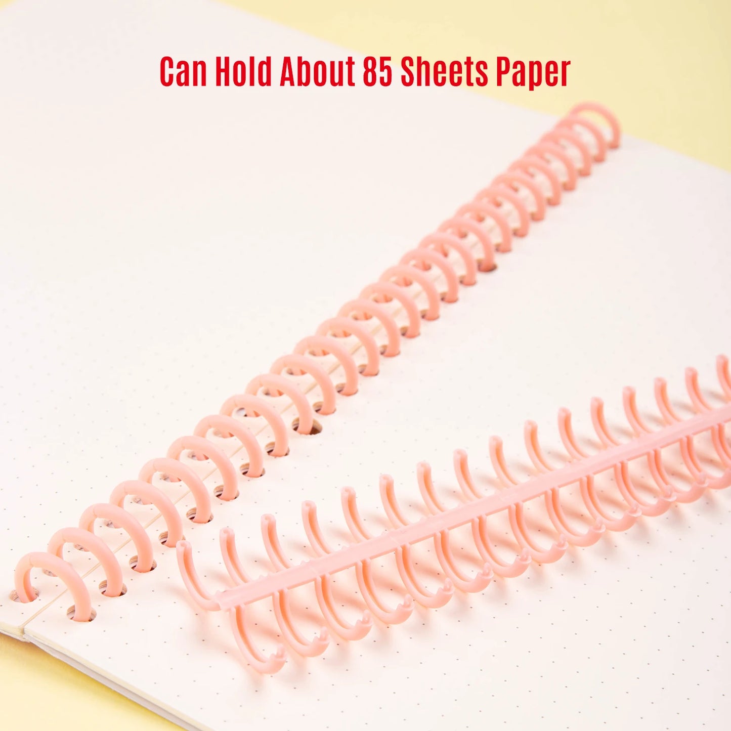 KW-trio 10pcs Plastic 30-Hole Loose Leaf Binders - Ring Binding Spines Combs, 85 Sheets Capacity for DIY Paper Notebook Album