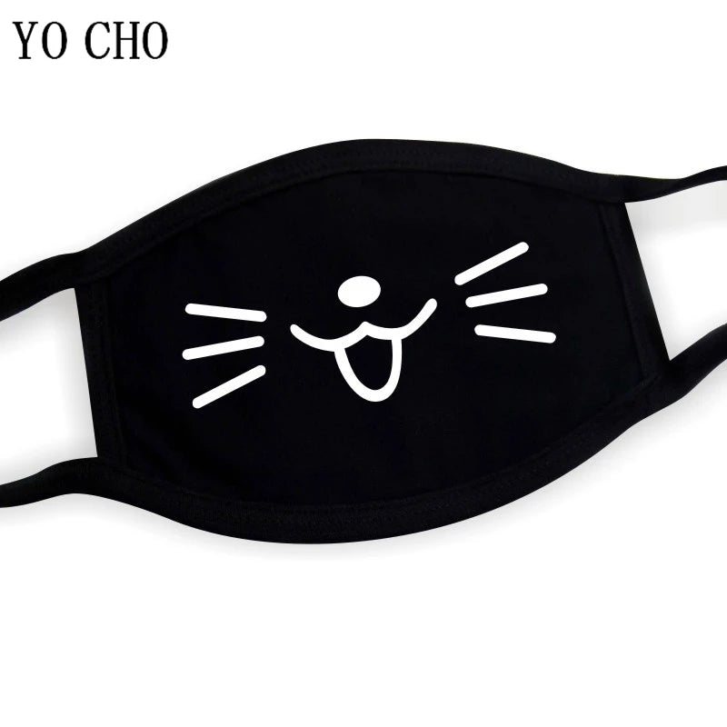 YO CHO Unisex Cotton Dust Mouth Mask – Anime Cartoon Respirator, Warm Mouth Muffle, Perfect Birthday Party Gift