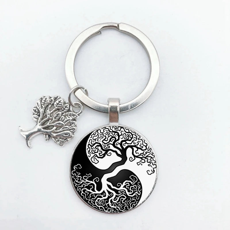 Tree of Life Keychain – Vintage Handmade Fashion Key Ring Jewelry Gift for Men & Women Party & Everyday Use Accessories
