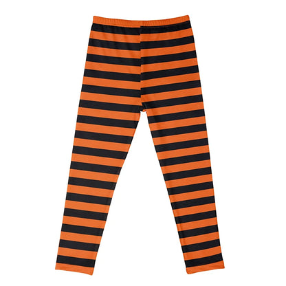 Kids Girls Cartoon Print Leggings – Soft Milk Silk Casual Stretch Sports Pants for Baby Girls Comfortable Trousers 4–12Y