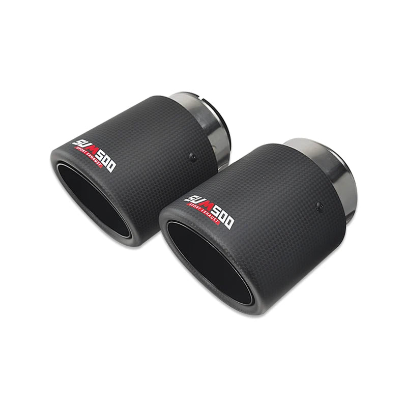 SUMSOO Carbon Fiber Exhaust Tail Tips — Decorative Modified Pipe for Mazda CX-3, CX-4, CX-5, Axela & Atenza