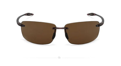 Classic Sports Rimless Sunglasses – UV400 Protection, Rectangle Frame for Men & Women, Ideal for Driving, Golf, and Outdoor Activities