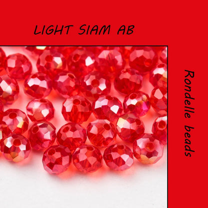 300PCS 4mm Round Crystal Glass Beads Set – Colorful Spacer Beads for Bracelet Jewelry Making & DIY Crafts (Buy 1 Get 1 Free)
