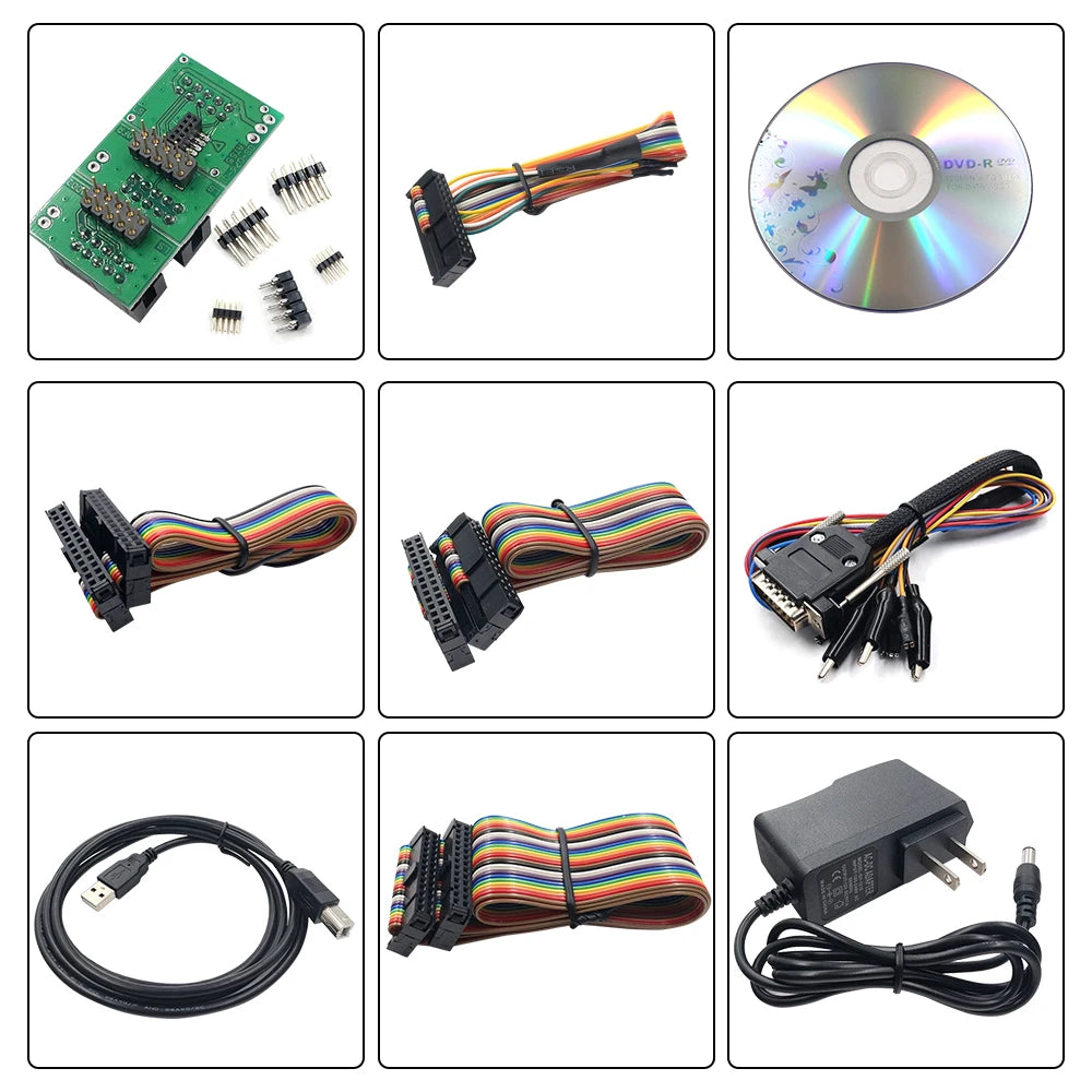 Online Unlimited KESS 2.80 EU Red & KTAG V7.020 OBD2 ECU Chip Tuning Tools – 4 LED Programmer with Version 5.017 Software