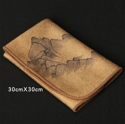 Absorbent Cotton Tea Towel – Thickened Household Kitchen Cleaning Cloth for Dishes & Table