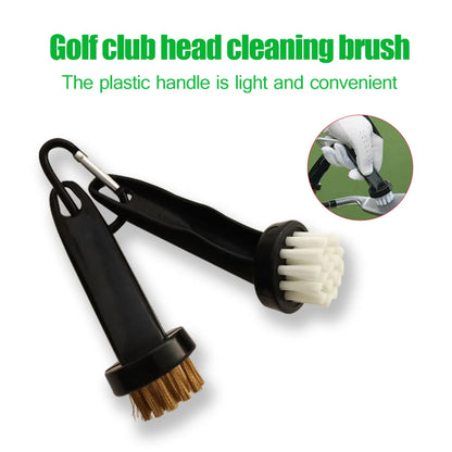 GLOOF Portable Golf Club Brush Kit – Round Head Cleaner for Irons, Putters & Shoe Cleats