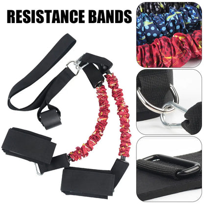 Booty Training Resistance Band: Leg Hip Power Strengthen Pull Rope Belt System - Gym Home Workout Fitness Equipment