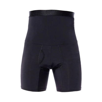 Men's Slimming Waist Trainer - High Waist Compression Body Shaper Underwear for Abdomen and Belly Control Shorts
