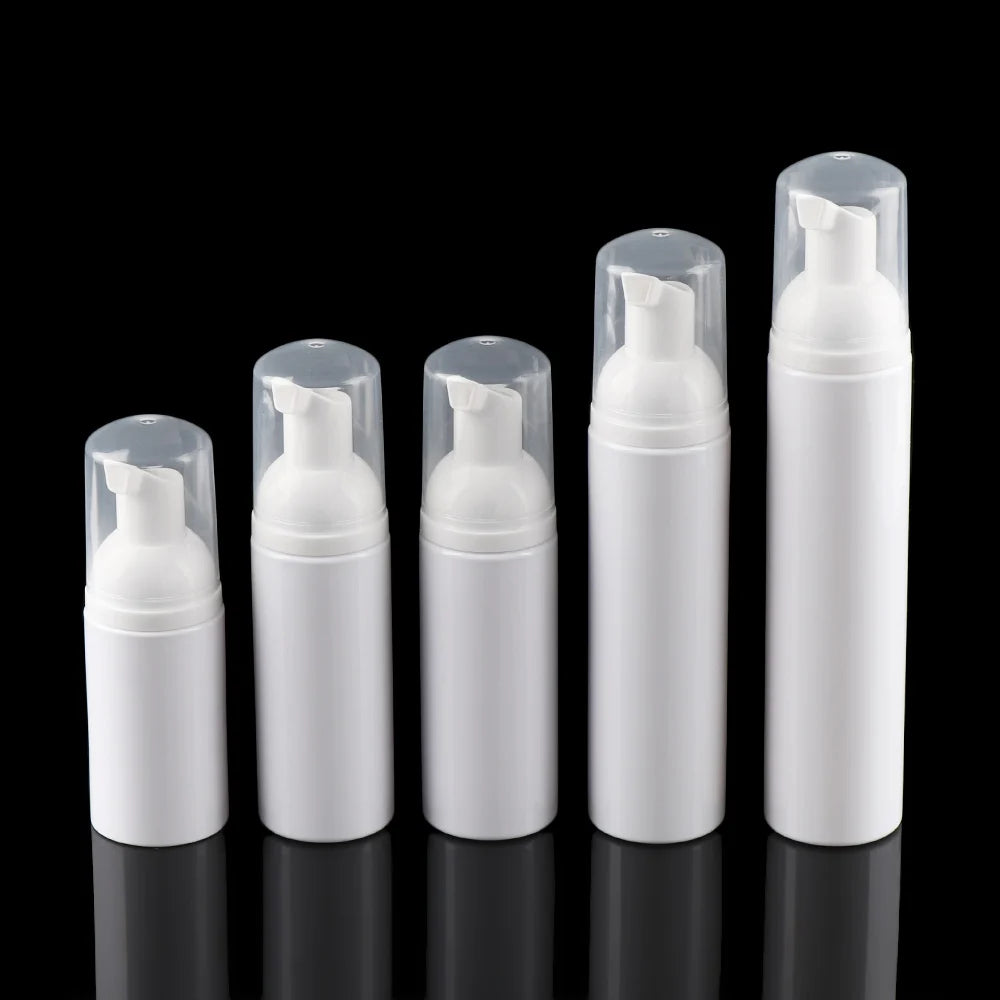 Foaming Soap Dispenser Bottles – 30/50/60/80ML Plastic Pump Bottles for Shampoo, Lotion & Shower Gel