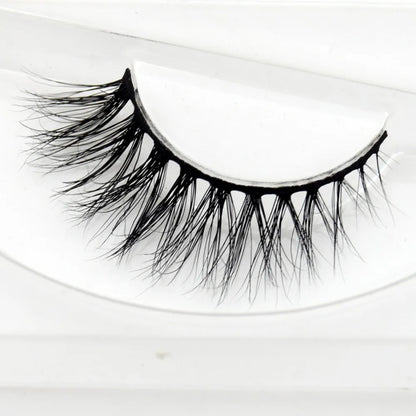 Visofree 3D Mink Eyelashes – Thick Handmade Full Strip Cruelty-Free False Lashes for Makeup M56