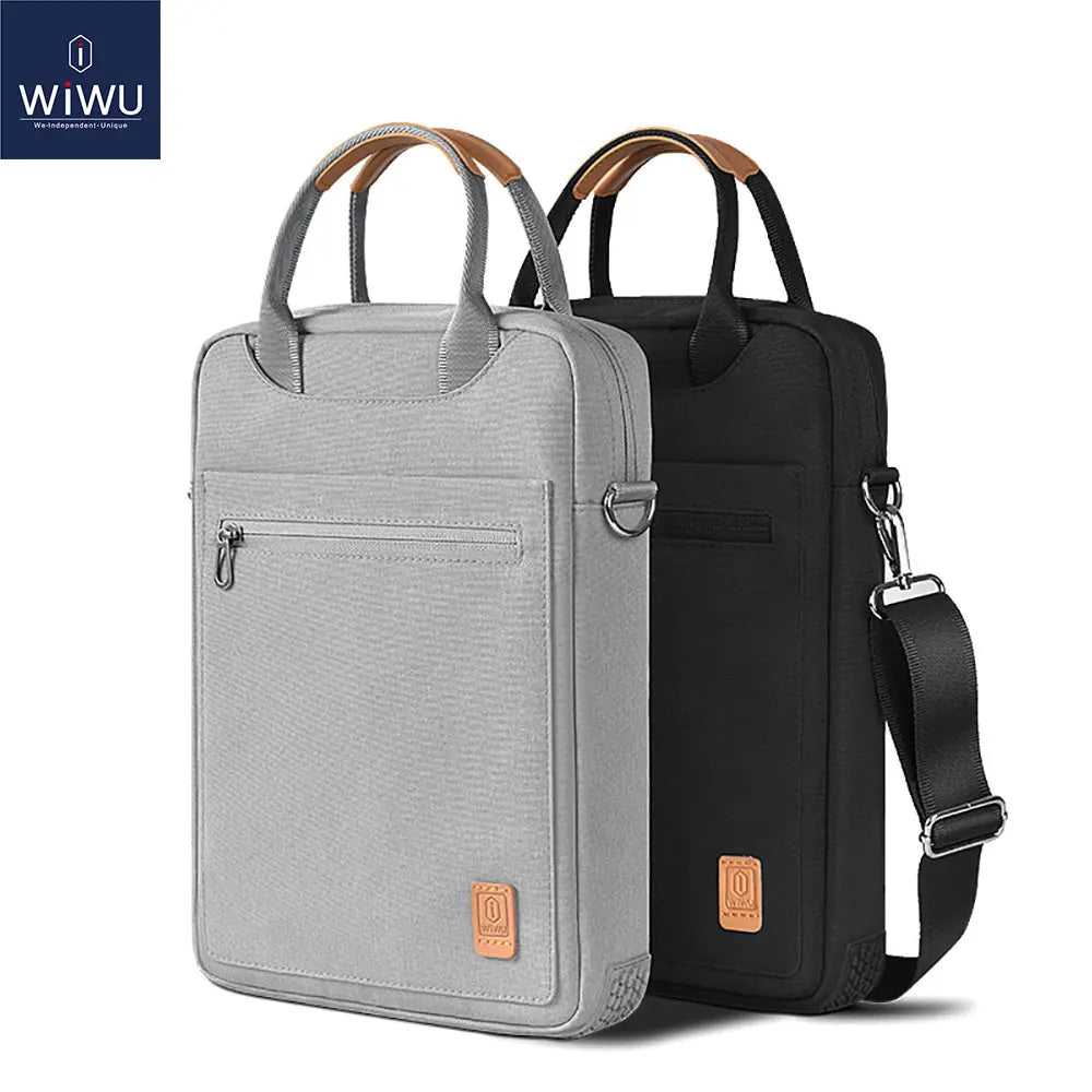 WiWU Waterproof Laptop Bag - Shoulder Carry Case for MacBook Pro 13 A2338 (2022 M2/M1) and iPad Pro 12.9, Fits MacBook Air 13.6 M2