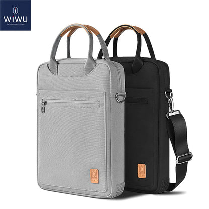 WiWU Waterproof Laptop Bag - Shoulder Carry Case for MacBook Pro 13 A2338 (2022 M2/M1) and iPad Pro 12.9, Fits MacBook Air 13.6 M2