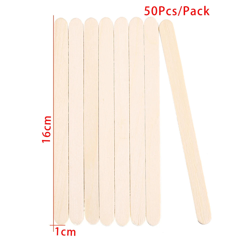 50/100/150PCS Resin Stirring & Popsicle Sticks – DIY Epoxy, Ice Cream, Wood Craft Tools