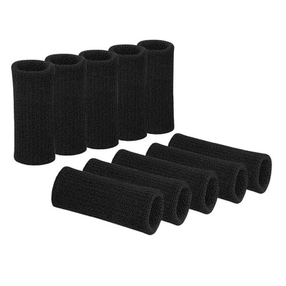 10Pcs Elastic Sports Finger Sleeves - Arthritis Support and Finger Protection for Basketball, Volleyball, and Outdoor Activities