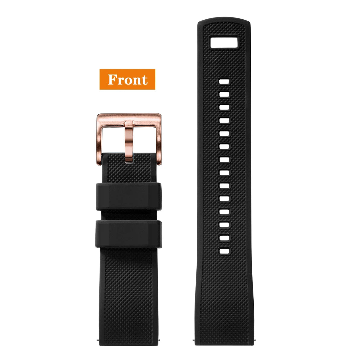 Premium Silicone Watch Band – Quick Release Rubber Strap, 18mm 20mm 22mm Replacement Watchband