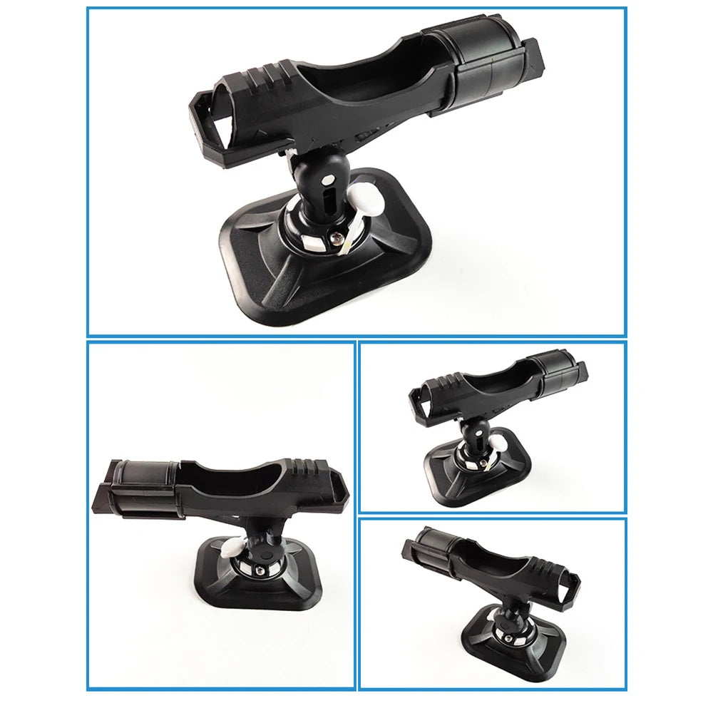Inflatable Boat Accessory – PVC Dinghy Raft Fishing Rod Holder, Kayak SUP Board Pole Mount Angle Bracket Fixer