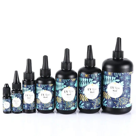 Hard UV Resin Glue - Crystal Clear Ultraviolet Curing Epoxy Resin for DIY Jewelry Making & Craft Projects